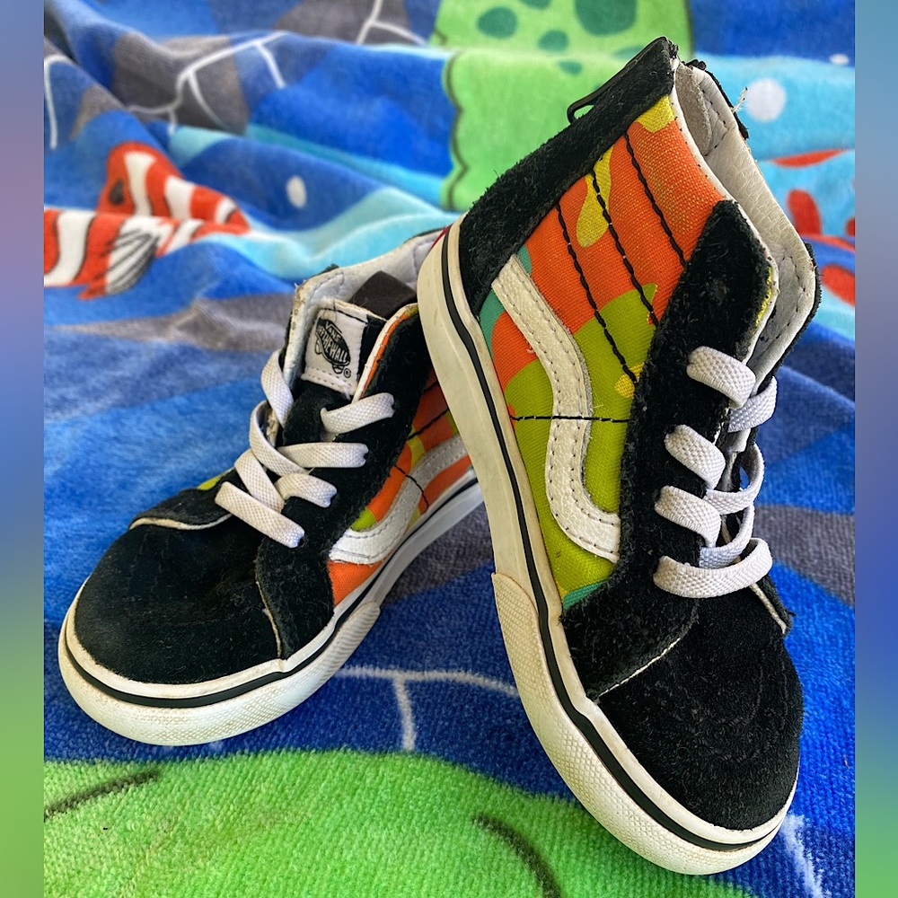 Vans, zip up, citrus colors